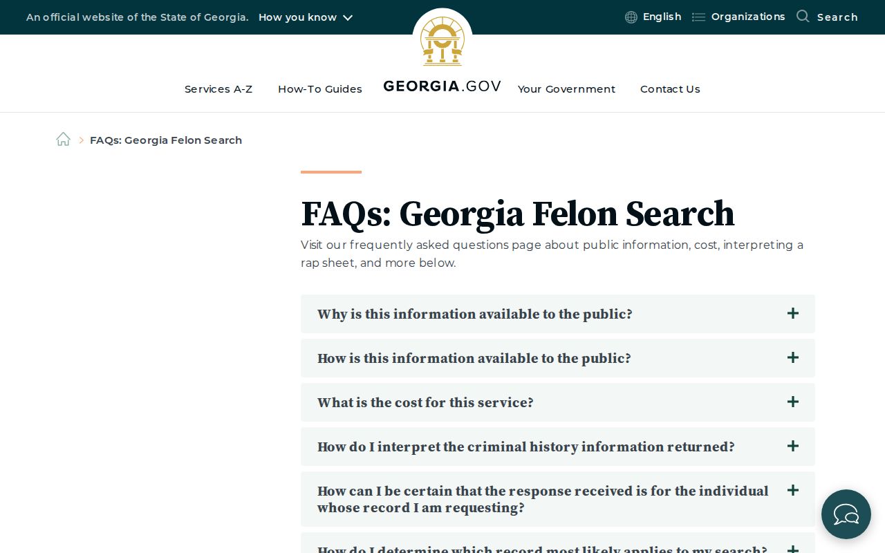 Carroll County criminal history Georgia Felon Search information