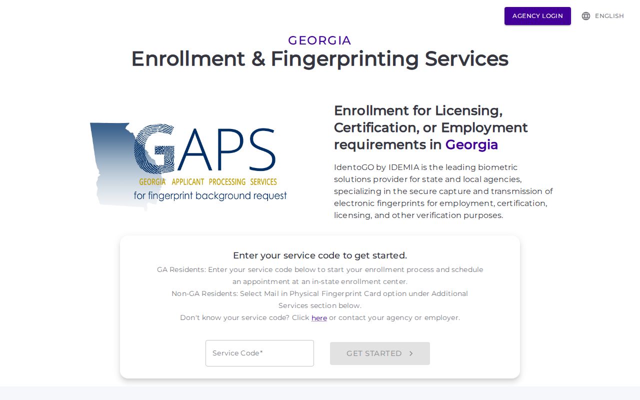 Carroll County criminal records GAPS fingerprint channel