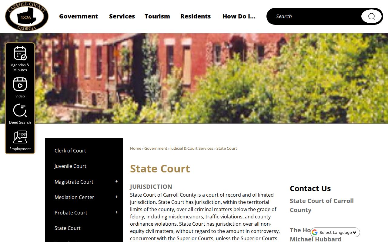 Carroll County arrest records State Court jurisdiction